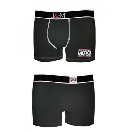 Boxer J&M en coton - Noir 1