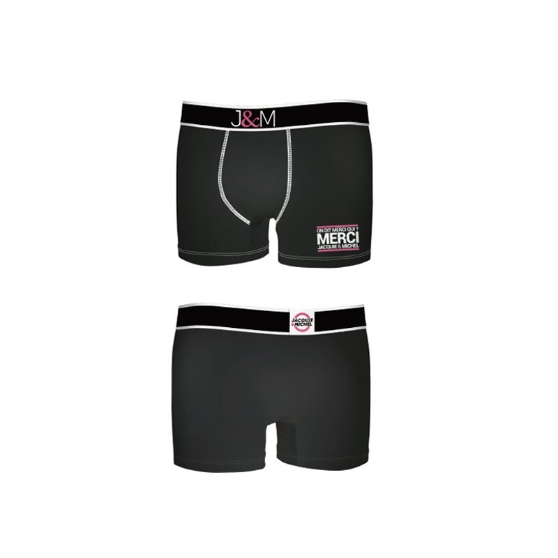 Boxer J&M en coton - Noir 1