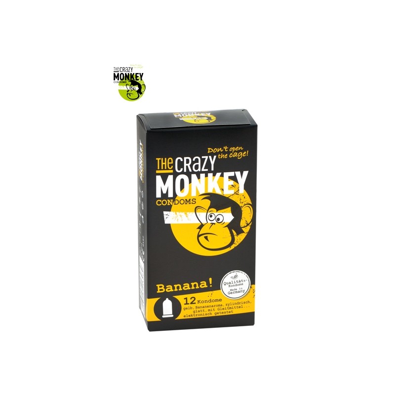 12 Préservatifs Crazy Monkey Banane