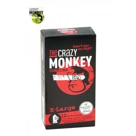 12 Préservatifs Crazy Monkey X-Large