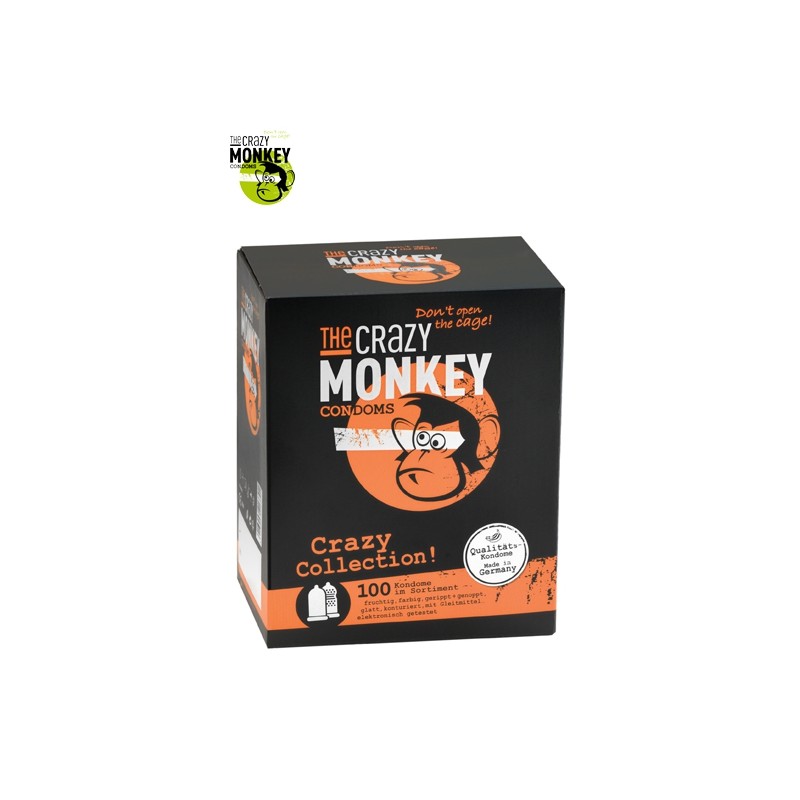 Assortiment 100 Préservatifs Crazy Monkey