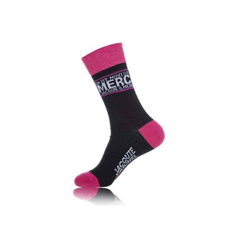 Chaussettes On dit merci qui? - noir