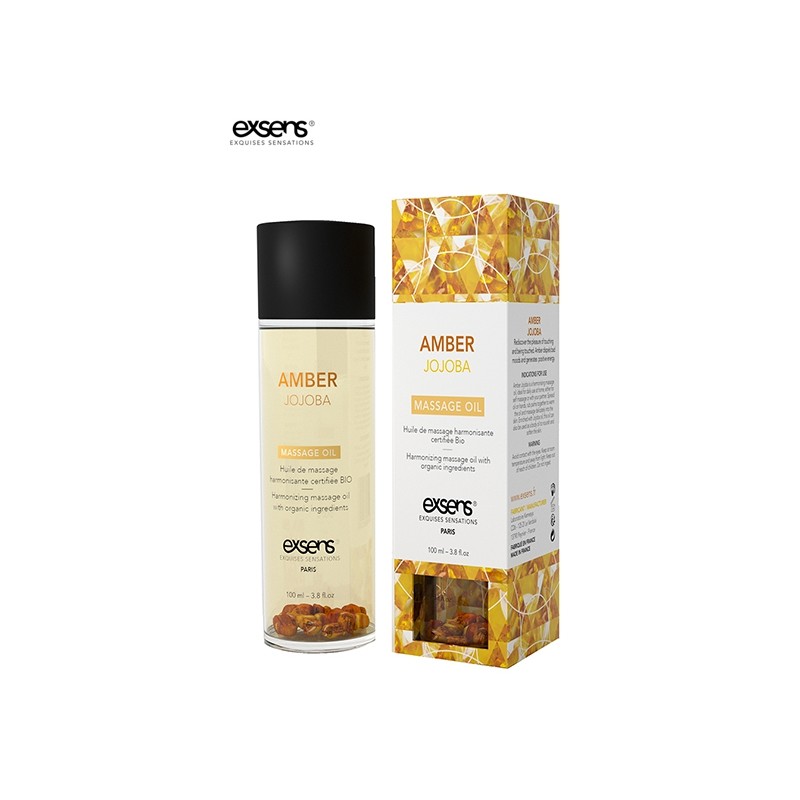 Huile massage BIO Ambre Jojoba - Exsens