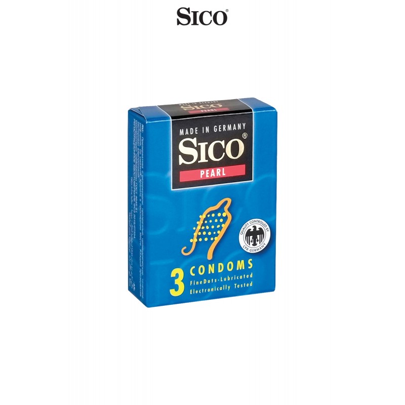 3 préservatifs Sico PEARL