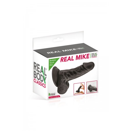 Gode réaliste noir 13 cm - Real Mike