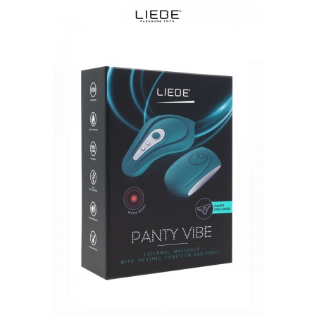 Stimulateur chauffant télécommandé Panty Vibe - océan