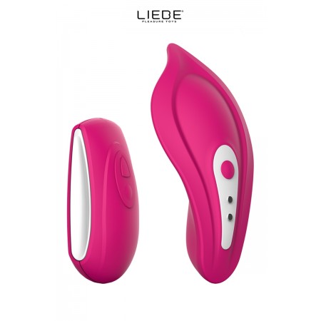 Stimulateur chauffant télécommandé Panty Vibe - cerise