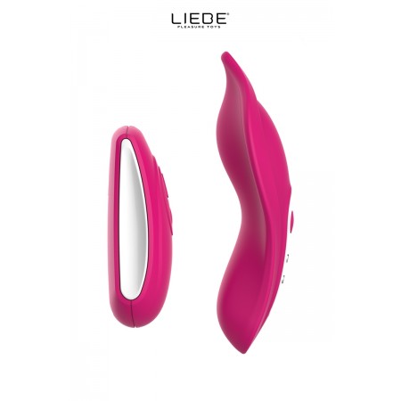 Stimulateur chauffant télécommandé Panty Vibe - cerise