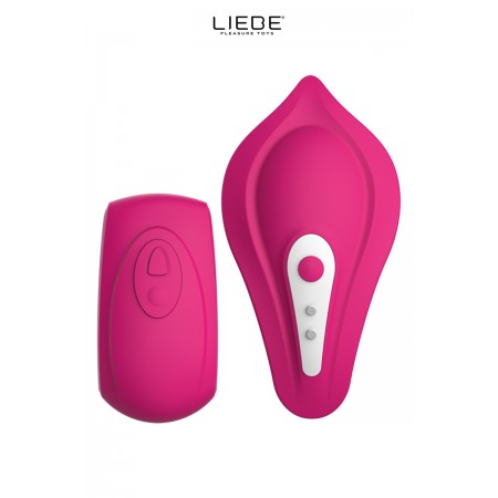 Stimulateur chauffant télécommandé Panty Vibe - cerise