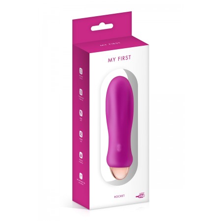 Vibromasseur rechargeable Rocket rose - My First