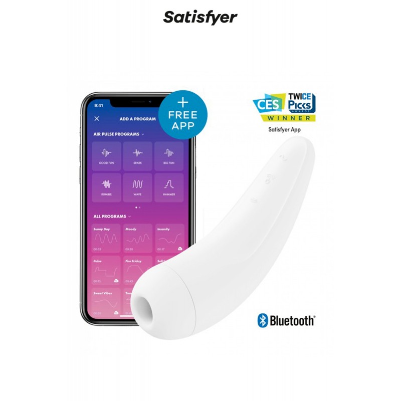 Stimulateur connecté Curvy 2+ blanc - Satisfyer