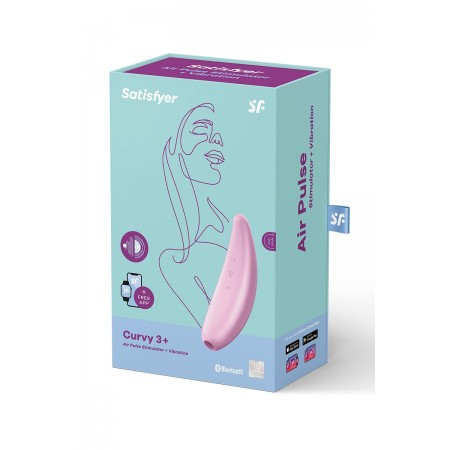 Stimulateur connecté Curvy 3+ rose - Satisfyer