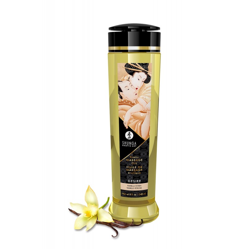 Huile de massage parfum vanille - Shunga