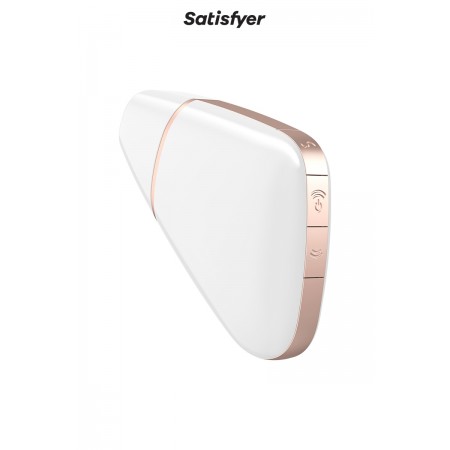 Stimulateur clitoridien connecté Love triangle blanc - Satisfyer